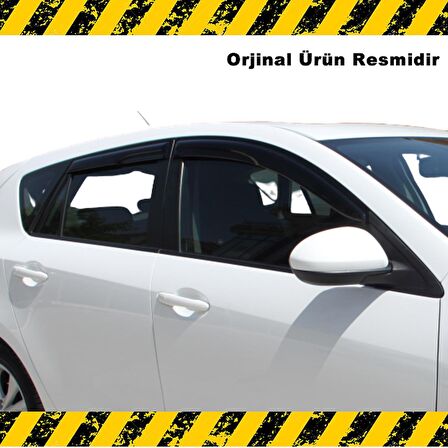 MAZDA 3 Mügen Cam Rüzgarlığı HB 2009-2014 Arası Çift Kelebek 4 Lü SET