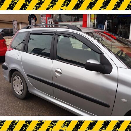 Peugeot 206 Mügen Cam Rüzgarlığı STW Kasalar 1998-2012 Arası 4 Lü SET