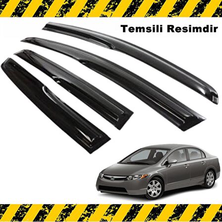 Honda Civic Mügen Cam Rüzgarlığı 2007-2012 Arası 4 Lü SET