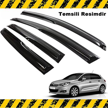 Citroen C4 Mügen Cam Rüzgarlığı HB 2012-2020 Arası 4 Lü SET