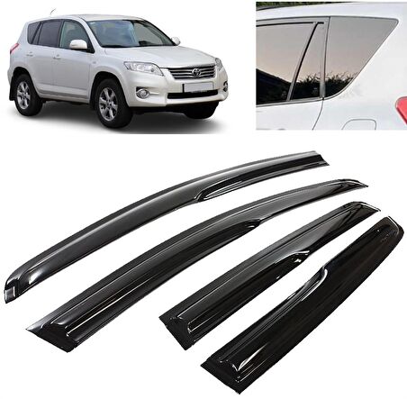Toyota RAV 4 Mügen Cam Rüzgarlığı 2007-2012 Arası 4 Lü Set