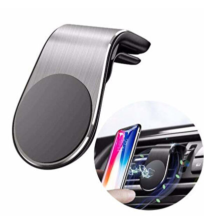 Araba Klimasına Takılan Mandallı Mıknatıslı Telefon Tutucu 