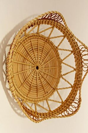 Japandi, Retro Eklektik Boho, Bohem Afrikan, İskandinav Rattan Duvar Dekoru & Supla 26x 8 cm