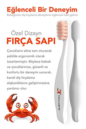 Babyton Bio Ultra Yumuşak Çocuk Diş Fırçası Yengeç