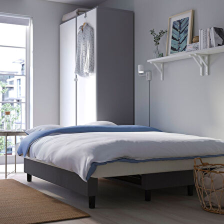 3'lü yataklı kanepe, knisa koyu gri