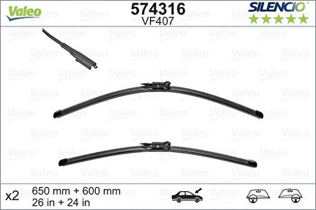 X SİLECEK SILENCIO 65 60 102 FLATBLADE-MUZ TİPİ VM407 MERCEDES VANEO 2002-2005 119388 BIYIKLI A1698200145 A4148200245