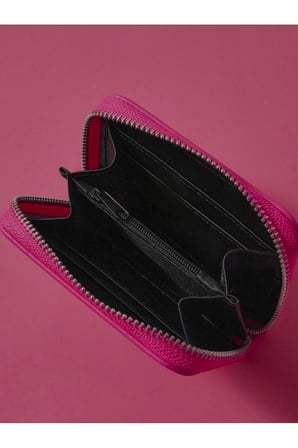 Powerpuff Girls Desenli Pembe Mini Cüzdan