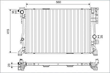 MOTOR SU RADYATORU MERCEDES W176 W246 C117 10117 10156 A2465001303