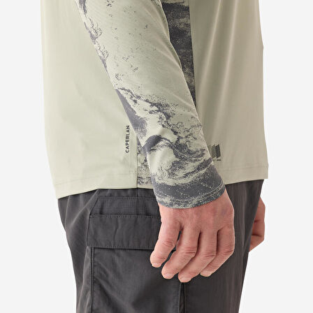 Kapüşonlu Uzun Kollu UV Tişört - Balıkçılık - UV Korumalı - Mavi - 500 - 2XL