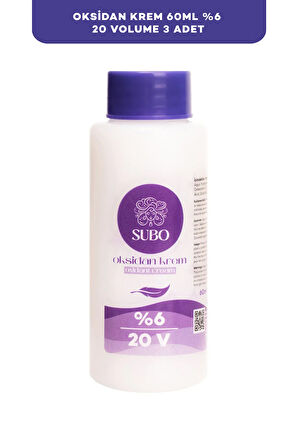 SUBO OKSİDAN KREM %6 20 VOLUME 3X60  ml