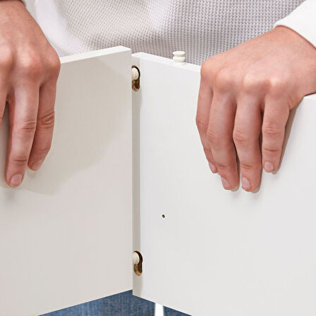 Dolap kombinasyonu, beyaz, 200x57x200 cm