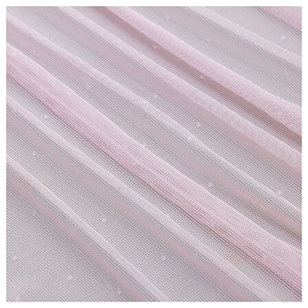 Tül perde/2 kanat, pembe, 145x300 cm