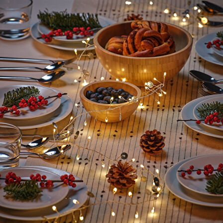 Aydınlatma zinciri, lame, 3.5 m, pilli