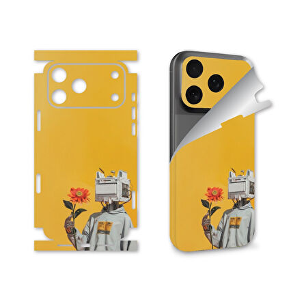 Apple Iphone 17 Pro Uyumlu Full Kaplama Sticker Çizilme Önleme Kılıfsız Kullanım İçin Art