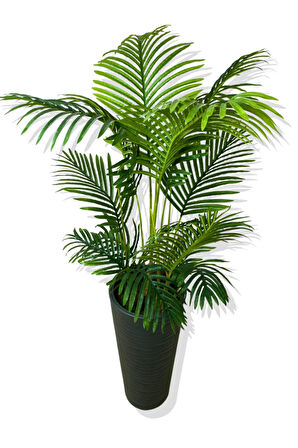 AREKA 150 CM 12 YAPRAK YAPAY AĞAÇ 56X30X20 ANTRASİT KUMSAL SAKSI