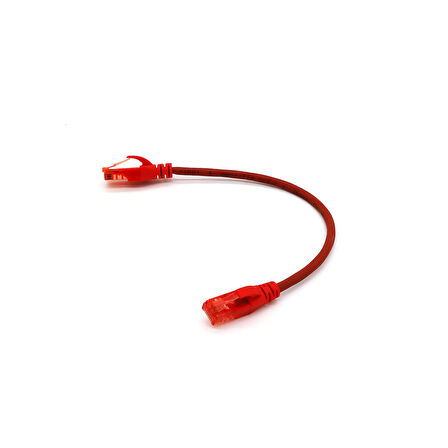 DİGİTUS PATCH CORD UTP CAT6 0.25 MT RED (10'LU PAKET)