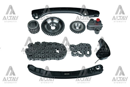 EKSANTRİK ZİNCİR SETİ QASHQAI 2007-2014 / HR15DE / HR16DE / NOTE 2007-2010 / JUKE 2010-2015 1.6 BENZİNLİ (9 PARÇA) 13021ED000