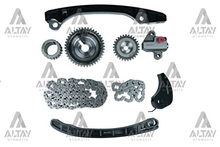 EKSANTRİK ZİNCİR SETİ QASHQAI 2007-2014 / HR15DE / HR16DE / NOTE 2007-2010 / JUKE 2010-2015 1.6 BENZİNLİ (9 PARÇA) 13021ED000