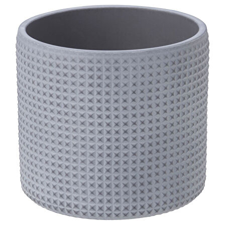 Beton saksı, beyaz-gri, 12 cm