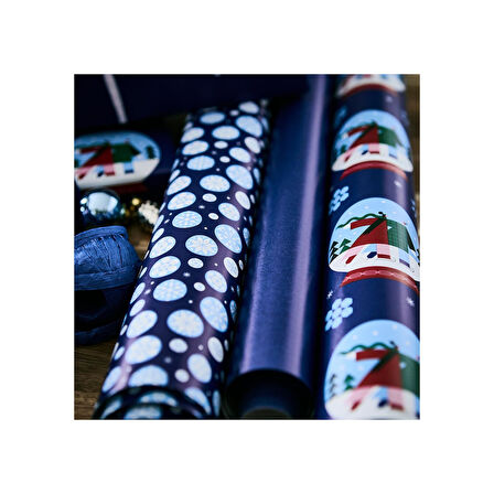 Hediye paketi kağıdı, mavi, 3x0.7 m/2.10 m²