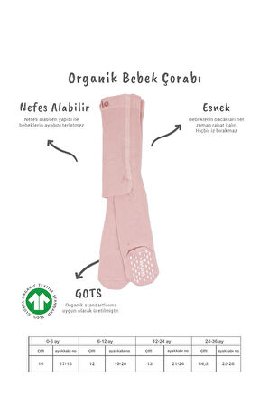 Bistyle Penye Kaymaz Külotlu Çorap 50109 Pembe