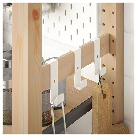 Yan ünite kancası, beyaz