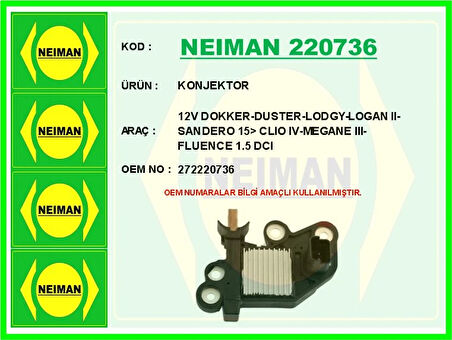 KONJEKTOR 125 DOKKER-DUSTER-LODGY-LOGAN 2-SANDERO 2015 CLIO 4-MEGANE 3-FLUENCE 1.5 DCI 272220736