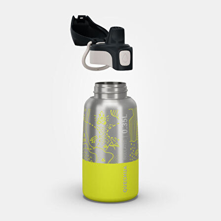Çocuk Outdoor Paslanmaz Çelik Termos - 0,35 L - Yeşil