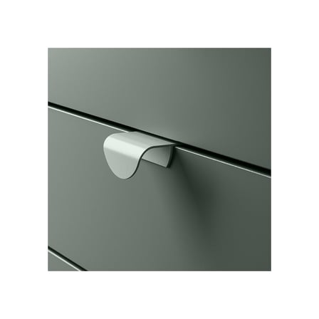 Kulp, gri-yeşil, 40 mm, 2 adet