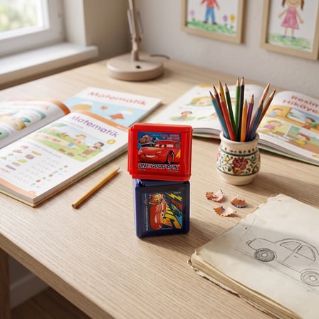 BakGelAl Disney Cars Lisanslı Hazneli 3 Delikli Kalemtıraş – Şimşek McQueen 1 Adet