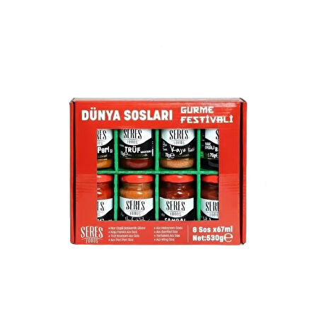 Seres Foods Gurme Festi̇vali̇ Dünya Soslari Set 8* 67 Gr 530 Gr