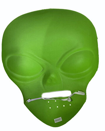 Ghoulish Productions Green Alien Mask 45x30 Cm ( Uzaylı ) - Lisinya