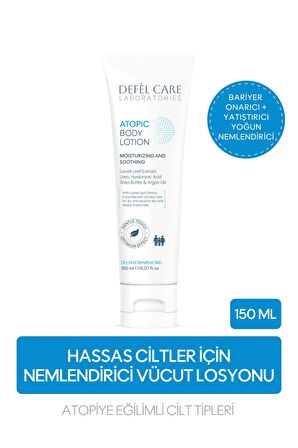 Atopik Ciltler İçin Vücut Losyonu Nemlendirici ve Yatıştırıcı Etkili Krem (150 ml)