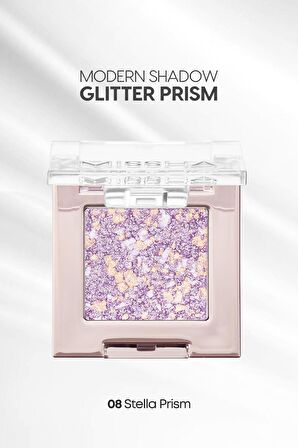Topaklanmayan El Yapımı Holografik Simli Far Modern Shadow Glitter Prism (No.8 Stella Prism)