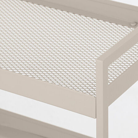 Servis arabası, bej, 50,5x30x83 cm