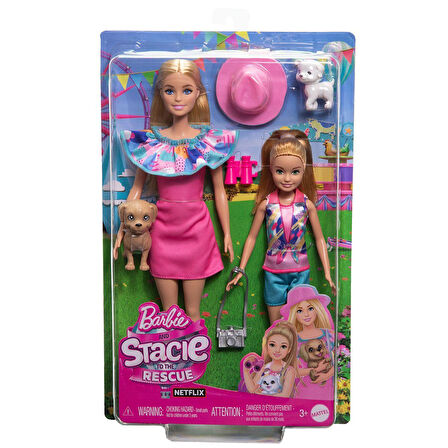 HRM09 Barbie ve Stacie Kız Kardeşler İkili Set - Barbie & Stacie To The Rescue