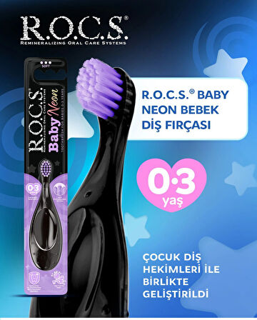 R.O.C.S.Baby Neon Ekstra Soft Diş Fırçası 0-3 Yaş