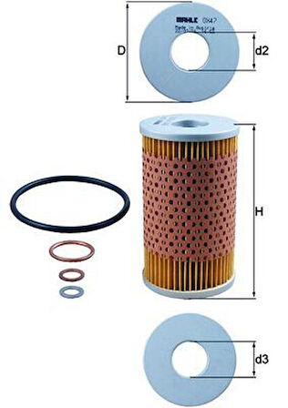 YAG FILTRESI MERCEDES M115 M180 M130 W110 W111 W112 W114 W115 W123 C123 S123 W460 A0001848301