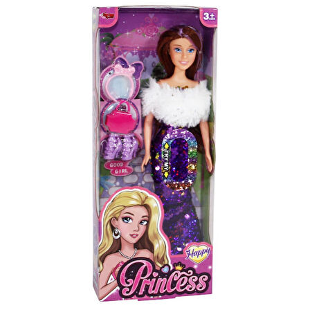 Renk Değiştiren Prenses Bebek 30 cm - 66772 - Mor