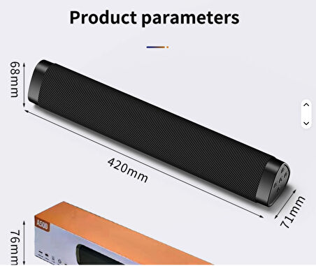 Ultra bass Soundbar hoparlör İpad macbook için şarjlı kablosuz hoparlör ses bombası