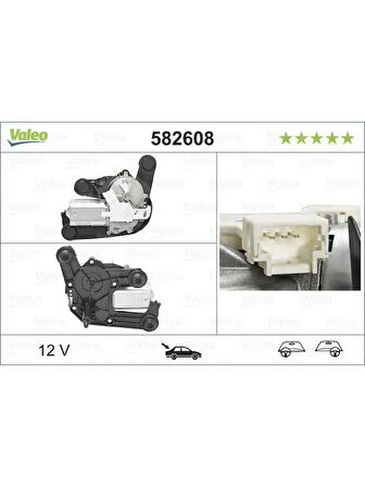 SILECEK MOTORU (ARKA) CITROEN C4, C4 ENTREPRISE (09 / 10), DS4 (04 / 11), DS5, DS5 HIBRIT (10 / 11