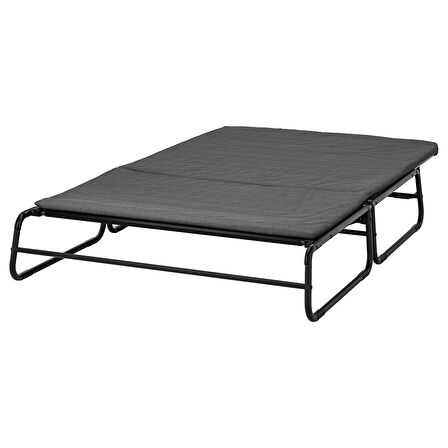 2'li yataklı kanepe, knisa koyu gri-siyah