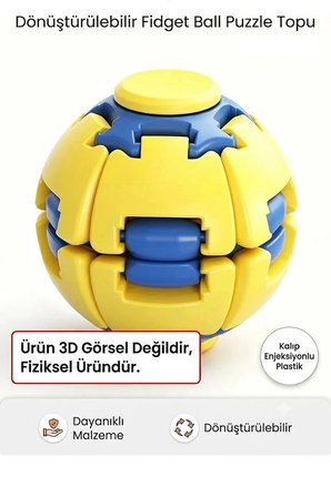 Spin Ball Dönüşebilen Mekanik Fidget Oyuncak – Bas Çevir Döndür Stres Topu