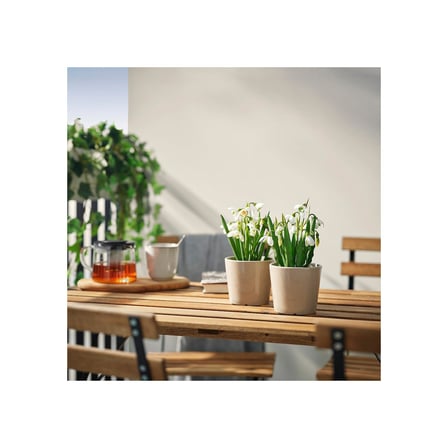Yapay bitki, yeşil-beyaz, 9 cm, kardelen, iç/dış mekan