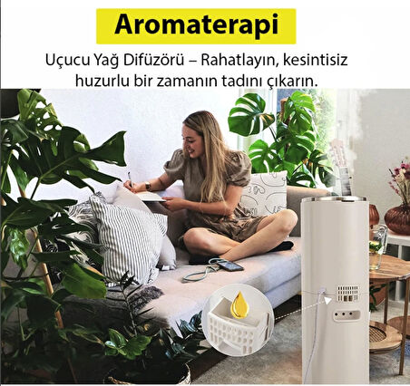 Tüm ev İçin 9 Litre Büyük Boy hava nemlendirici humidifer Bebek ve çocuklar için Uv Karbon Hava Temizleme