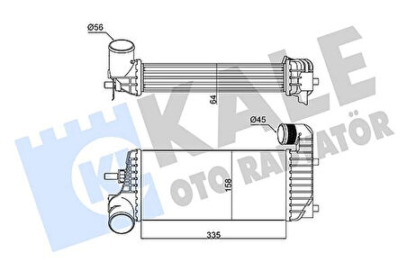 TURBO RADTYATORU C MAX 2 FOCUS 3 TRANSIT CONNECT TOURNEO CONNECT 1.5TDCI 2011 336101571062 BV619L440CJ BV619L440CD 1803543