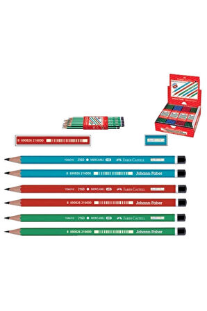 Faber-castell Mercanlı Kurşun Kalem 12 Li 1052160000000 (1 Paket 12 Adet)