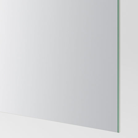Sürgü kapak, aynalı cam-mavi, 200x236 cm