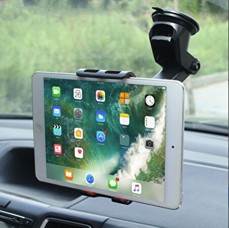 Araç içi vantuzlu tablet telefon tutucu ergonomik 360 derece Tesla Model Y uyumlu
