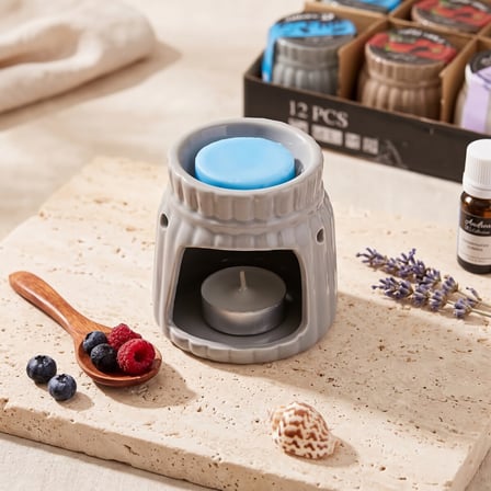 BakGelAl Seramik Buhurdanlık – Lavanta, Okyanus ve Kırmızı Meyveler Kokulu Dekoratif Aroma Buhurdanlığı